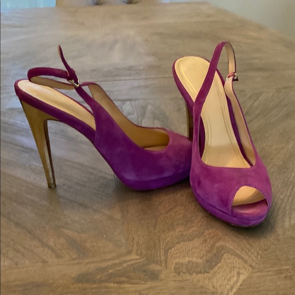 Cole Haan Shoes - Cole Hann Fuchsia Slingback Heels